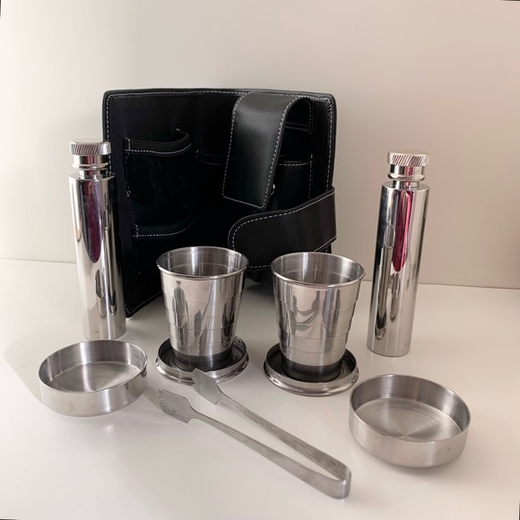 New Portable steel flask set - Picture 7 of 15